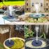 US Mini Solar Floating Water Fountain for Garden Pool Pond Decoration 13 5x13 5x3 8cm