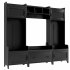 US Modern Style Hall Tree With Drawer Metal Hooks Easy Assembly Hallway Coat Rack For Hallway Living Room Mudroom Black