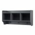US Modern Style Hall Tree With Drawer Metal Hooks Easy Assembly Hallway Coat Rack For Hallway Living Room Mudroom Black