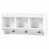 US Modern Style Hall Tree With Drawer Metal Hooks Easy Assembly Hallway Coat Rack For Hallway Living Room Mudroom Grey