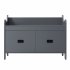 US Modern Style Hall Tree With Drawer Metal Hooks Easy Assembly Hallway Coat Rack For Hallway Living Room Mudroom Black