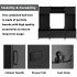 US Modern Style Hall Tree With Drawer Metal Hooks Easy Assembly Hallway Coat Rack For Hallway Living Room Mudroom Black