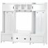 US Modern Style Hall Tree With Drawer Metal Hooks Easy Assembly Hallway Coat Rack For Hallway Living Room Mudroom Black