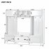 US Modern Style Hall Tree With Drawer Metal Hooks Easy Assembly Hallway Coat Rack For Hallway Living Room Mudroom Black