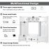 US Modern Style Hall Tree With Drawer Metal Hooks Easy Assembly Hallway Coat Rack For Hallway Living Room Mudroom Black