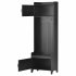 US Modern Style Hall Tree With Drawer Metal Hooks Easy Assembly Hallway Coat Rack For Hallway Living Room Mudroom Black