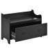 US Modern Style Hall Tree With Drawer Metal Hooks Easy Assembly Hallway Coat Rack For Hallway Living Room Mudroom Black