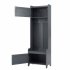 US Modern Style Hall Tree With Drawer Metal Hooks Easy Assembly Hallway Coat Rack For Hallway Living Room Mudroom Black