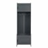 US Modern Style Hall Tree With Drawer Metal Hooks Easy Assembly Hallway Coat Rack For Hallway Living Room Mudroom Black