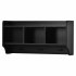 US Modern Style Hall Tree With Drawer Metal Hooks Easy Assembly Hallway Coat Rack For Hallway Living Room Mudroom Black