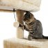 US Multi level Cat Climb Tree With Cozy Condos Hammock Sisal covered Scratching Posts With Hanging Ball For Indoor Cats beige