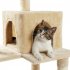 US Multi level Cat Climb Tree With Cozy Condos Hammock Sisal covered Scratching Posts With Hanging Ball For Indoor Cats beige