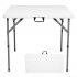US N001 34in Foldable Square Table With Collapsible Legs Portable Lightweight Camping Table For Picnic Beach Outdoor Indoor White