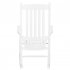 US N001 Wooden Rocking Chair All Weather Resistant Porch Rocker for Indoor Outdoor Garden Lawn Decor