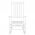 US N001 Wooden Rocking Chair All Weather Resistant Porch Rocker for Indoor Outdoor Garden Lawn Decor