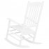 US N001 Wooden Rocking Chair All Weather Resistant Porch Rocker for Indoor Outdoor Garden Lawn Decor