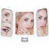 US NUOYA LED Lighted Rechargeable Makeup Mirror 1X 3X 7X Magnification 64 LED Beads   Touch Screen Dimming 180   Adjustable Stand for Countertop Travel Bathroom