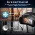US Nv4000 4k Night Vision Binocular 3 Inch Large Screen 5x Digital Zoom Infrared Night Vision Goggles Black