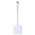 US OTG SD Card Reader Digital Camera Reader Adapter Cable for iPhone 5 6 7 and iPad White