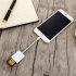US OTG SD Card Reader Digital Camera Reader Adapter Cable for iPhone 5 6 7 and iPad White
