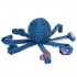 US Octopus Squeaky Plush Dog Toys Cartoon Animals Chew Resistant Dog Toys For Emotions Relief Teeth Cleaning blue