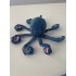 US Octopus Squeaky Plush Dog Toys Cartoon Animals Chew Resistant Dog Toys For Emotions Relief Teeth Cleaning blue