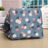 US Oxford Canvas Insulated Lunch  Bag Foldable Good Heat Insulation Picnic Cooler Bag Lunchbox For Travel Holiday Outings Family Picnics flowers