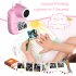 US P1 Children Instant Camera Mp3 Printing Camera with Print Paper 2 4 Inch HD Camcorder Sky Blue
