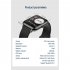 US P22 Smart Watch Heart Rate Sleep Monitor Waterproof Sports Fitness Smartwatch Silver Shell Pink Belt