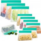 US PEVA  Food Storage Bag Refrigerator Storage  Container Kitchen Accessories Transparent Combination 14