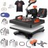 US PIONEERWORKS 12 x 15 inch Heat Press Machine 11 in 1 Heat Press 800W Sublimation Machine Swing Away Heat Press