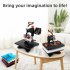 US PIONEERWORKS 12 x 15 inch Heat Press Machine 11 in 1 Heat Press 800W Sublimation Machine Swing Away Heat Press