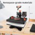 US PIONEERWORKS 12 x 15 inch Heat Press Machine 11 in 1 Heat Press 800W Sublimation Machine Swing Away Heat Press