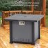 US PIONEERWORKS 32 Inch Propane Fire Pit Table 50000BTU Rectangle Fire Table