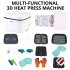 US PIONEERWORKS 3D Heat Press Machine All in One 800W Portable Vacuum Sublimation Heat Press