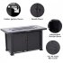 US PIONEERWORKS 44 Inch Propane Fire Pit Table 50000BTU Rectangle Table with Double Sided Cover