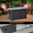 US PIONEERWORKS 44 Inch Propane Fire Pit Table 50000BTU Rectangle Table with Double Sided Cover