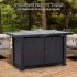 US PIONEERWORKS 44 Inch Propane Fire Pit Table 50000BTU Rectangle Table with Double Sided Cover