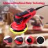 US PIONEERWORKS Electric Random Orbital Sander Brushless Motor Powerful 350W   Low Vibration for Woodworking Polishing
