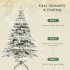US PVC 7 5ft Artificial Christmas Tree With 400 LED Lights 1050 Branch Tips Outdoor Indoor Xmas Tree For Christmas Decorations Green