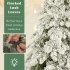 US PVC 7 5ft Artificial Christmas Tree With 400 LED Lights 1050 Branch Tips Outdoor Indoor Xmas Tree For Christmas Decorations Green