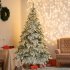 US PVC 7 5ft Artificial Christmas Tree With 400 LED Lights 1050 Branch Tips Outdoor Indoor Xmas Tree For Christmas Decorations Green