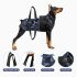US Pet Dog Camouflage Assistive Sling Help Lift Rear Legs Chest Strap Leash Harness For Elderly Disabled Injured Dogs camouflage blue XL