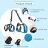 US Pet Dog Carry Sling Pet Legs Support Rehabilitation Lift Harness For Disabled Injured Elderly Dog Joint Injuries Arthritis blue M