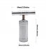 US Pollen Press Tool Heavy Duty Zinc Manual Handle Ultimate Pressure 152mm Metal Pollen Presser Compressor Silver