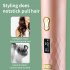 US Portable Automatic Hair Curler 806 Usb Rechargeable Smart Wireless Lcd Curling Iron  4800mah  pink