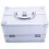 US Portable Cosmetic Case with Mirror Makeup Train Case Jewelry Box Organizer Pink