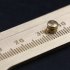 US Portable Measuring Tool 100mm Mini Solid Brass Slide Ruler Scale Vernier Gold Caliper yellow 100