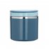US Portable Stainless Steel Breakfast  Cup Soup Bowl Thermal Storage Container Sealed Bento Box With Handle blue 630 ml