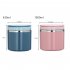US Portable Stainless Steel Breakfast  Cup Soup Bowl Thermal Storage Container Sealed Bento Box With Handle blue 630 ml